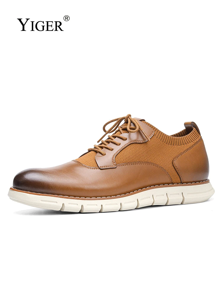 YIGER Men Casual Business shoes Man Vintage Outdoor Shoes Comfort Leisure Lace up daily shoes Large Size Flying woven Leather
YIGER Men Casual Business shoes Man Vintage Outdoor Shoes Comfort Leisure Lace up daily shoes Large Size Flying woven Leather