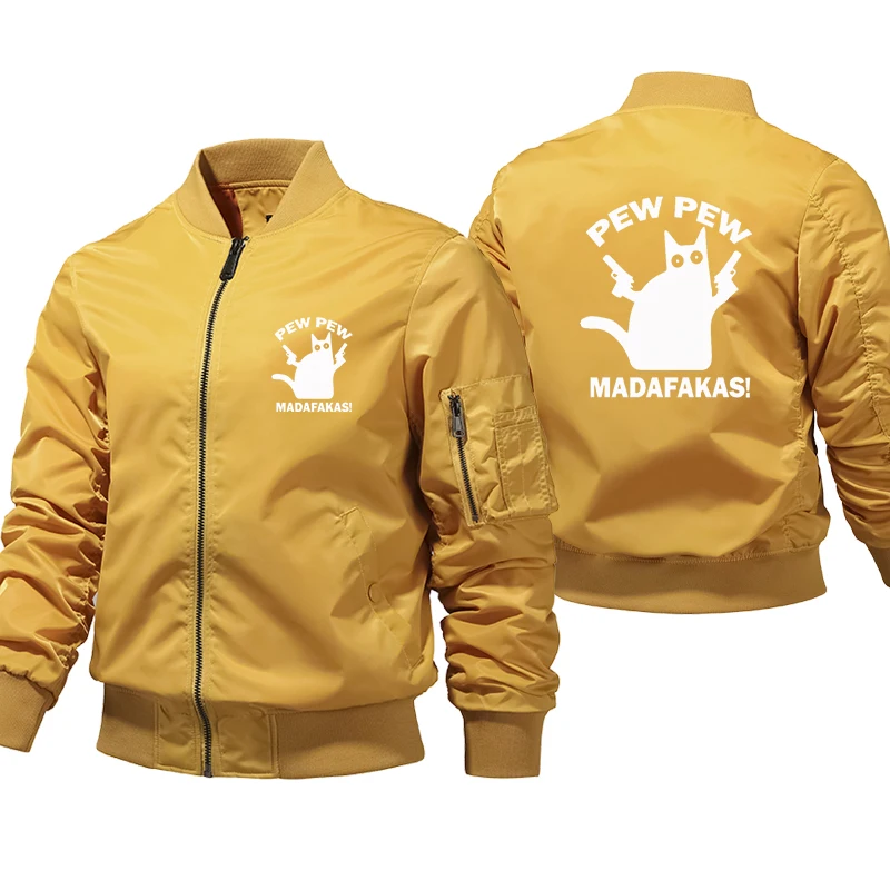 Pew Madafakas Bomber Jacket Men Fashion Casual Windbreaker Jacket Coat Men Autumn Outwear Jacket Streetwear
Pew Madafakas Bomber Jacket Men Fashion Casual Windbreaker Jacket Coat Men Autumn Outwear Jacket Streetwear