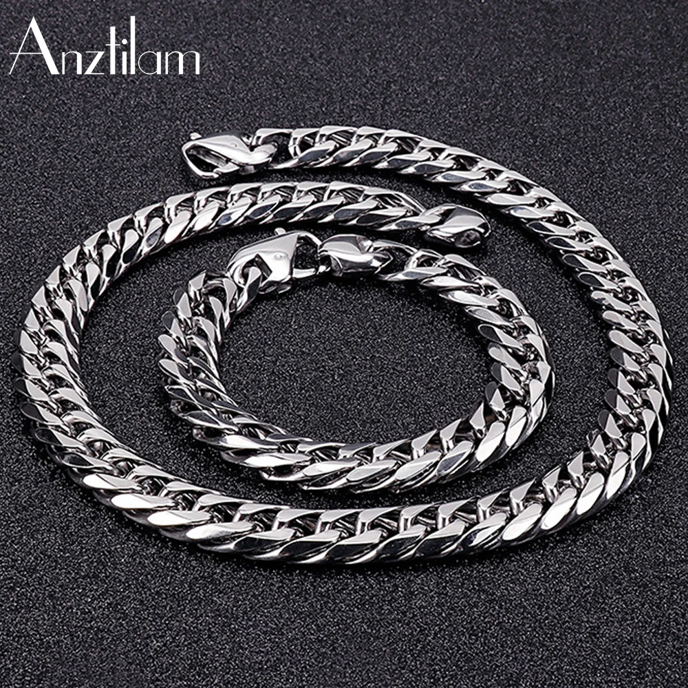 13mm Width 316L Stainless Steel Necklace For Men Cuban Link Chain Choker Women Steel Necklaces Goth Hip Hop Jewelry Free Ship
13mm Width 316L Stainless Steel Necklace For Men Cuban Link Chain Choker Women Steel Necklaces Goth Hip Hop Jewelry Free Ship