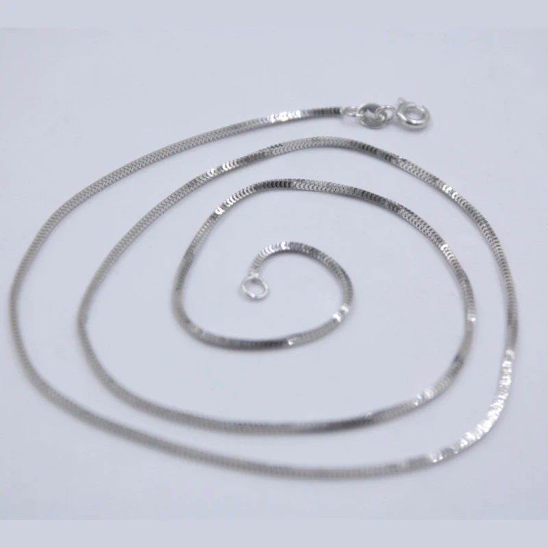 18INCH Real 18K White Yellow Gold Necklace Women Milan Box Link Chain 2.1-2.5g 
18INCH Real 18K White Yellow Gold Necklace Women Milan Box Link Chain 2.1-2.5g