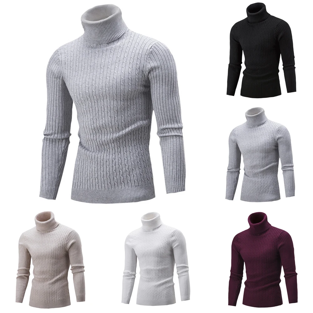 Men's Casual Slim Turtleneck Sweater Thermal Underwear Warm Long Sleeve Tops Knitwear Plus Size Winter Quick Drying Autumn New
Men's Casual Slim Turtleneck Sweater Thermal Underwear Warm Long Sleeve Tops Knitwear Plus Size Winter Quick Drying Autumn New