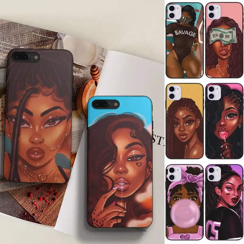 Fashion Black Girls Phone Case Fundas Shell Cover For Iphone 6 6s 7 8 Plus Xr X Xs 11 12 13 Mini Pro Max
Fashion Black Girls Phone Case Fundas Shell Cover For Iphone 6 6s 7 8 Plus Xr X Xs 11 12 13 Mini Pro Max