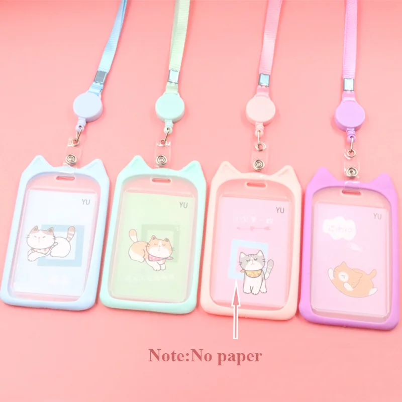 1PC Card Holder with Retractable Reel Lanyard Bank Identity Bus ID Card Holder Wallet Case Credit Cover Case Cute Kids Gift
1PC Card Holder with Retractable Reel Lanyard Bank Identity Bus ID Card Holder Wallet Case Credit Cover Case Cute Kids Gift