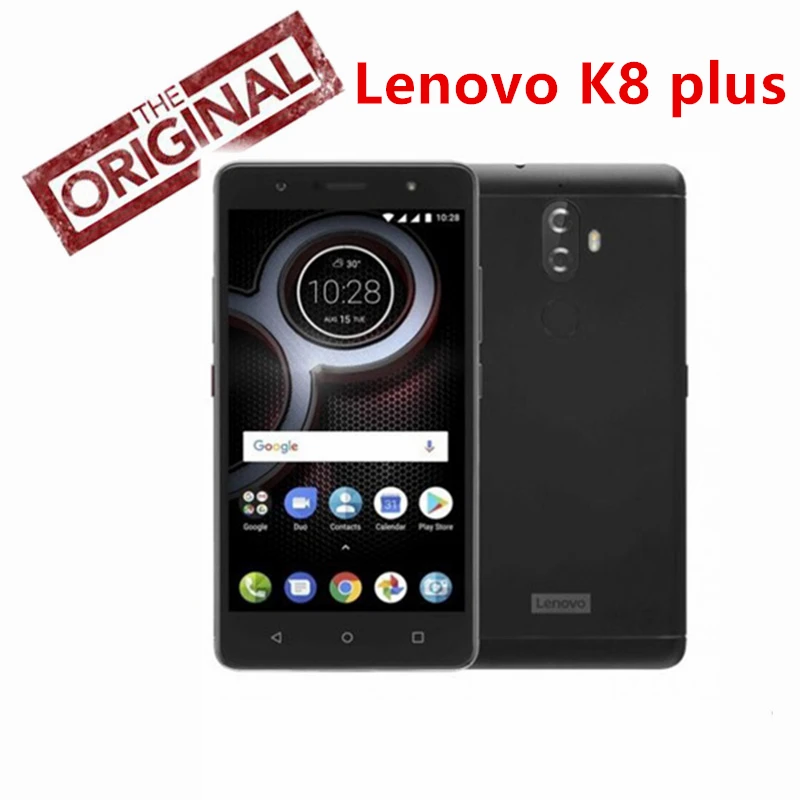 Lenovo K8 Plus 4G LTE смартфон 5 2 "4 Гб ОЗУ 32 ПЗУ отпечаток пальца 4000 мАч Мп + мобильный
