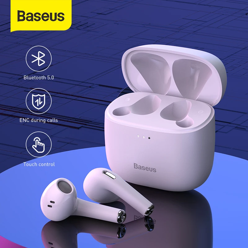 

Baseus E8 TWS True Wireless Earphones Bluetooth Headphones 5.0 Gaming HD Stereo Earbuds in-Ear Headset For iPhone Xiaomi Samsung