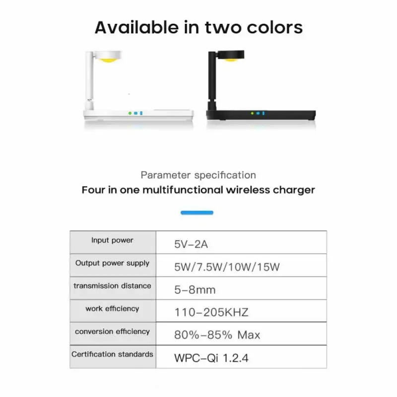 4in1 15W Wireless Fast Charger With LED Light For Iphone12 Pro Max Huawei For Apple Watch Bluetooth Headset Wireless Charger
4in1 15W Wireless Fast Charger With LED Light For Iphone12 Pro Max Huawei For Apple Watch Bluetooth Headset Wireless Charger