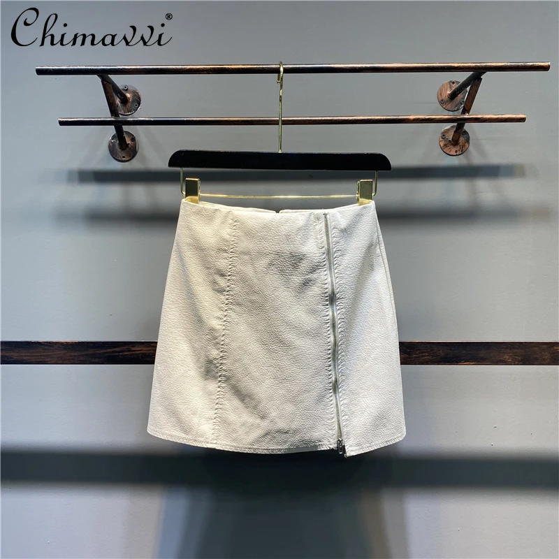 Women's Autumn Leather Skirt 2021 Fashion Zipper High Waist Slimming Skirt Female A Line Short PU Leather Sheath Skirt
Women's Autumn Leather Skirt 2021 Fashion Zipper High Waist Slimming Skirt Female A Line Short PU Leather Sheath Skirt