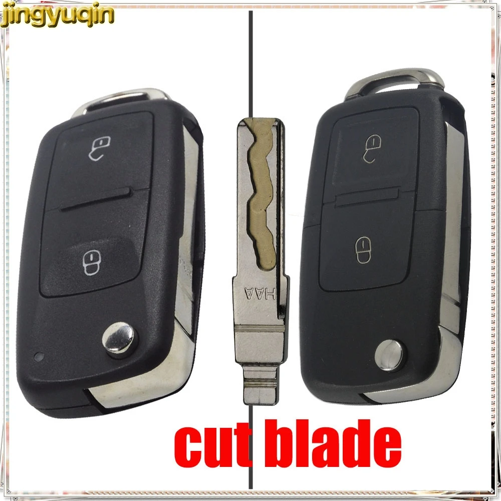 Jingyuqin 2 Buttons Cut Blade Car Key Case Shell Cover Fob Folding for VW Volkswagen MK4 Bora Golf 4 5 6 Passat Polo Bora Touran
Jingyuqin 2 Buttons Cut Blade Car Key Case Shell Cover Fob Folding for VW Volkswagen MK4 Bora Golf 4 5 6 Passat Polo Bora Touran