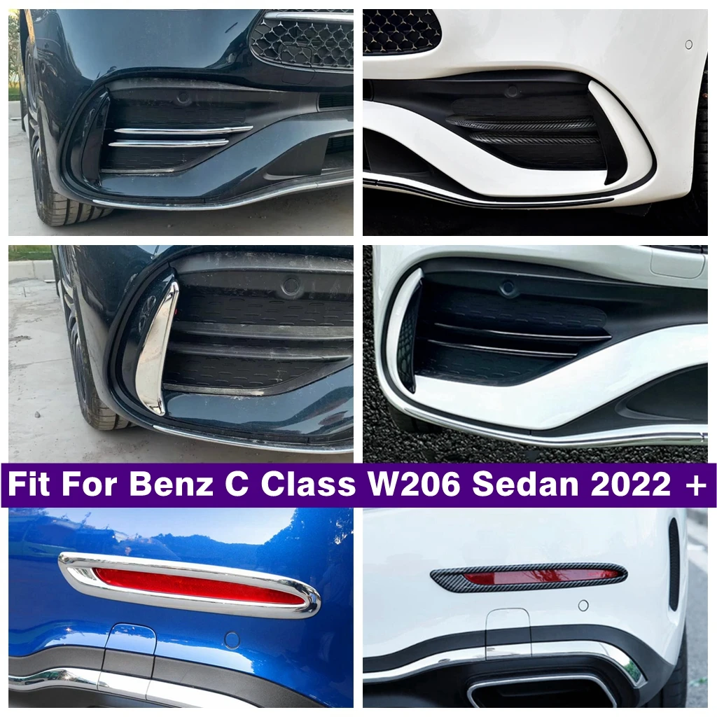 Front Rear Foglight Fog Lights Lamps Eyelid Eyebrow Cover Trim Fit For Benz C Class W206 Sedan 2022 Chrome / Carbon Fiber Look
Front Rear Foglight Fog Lights Lamps Eyelid Eyebrow Cover Trim Fit For Benz C Class W206 Sedan 2022 Chrome / Carbon Fiber Look