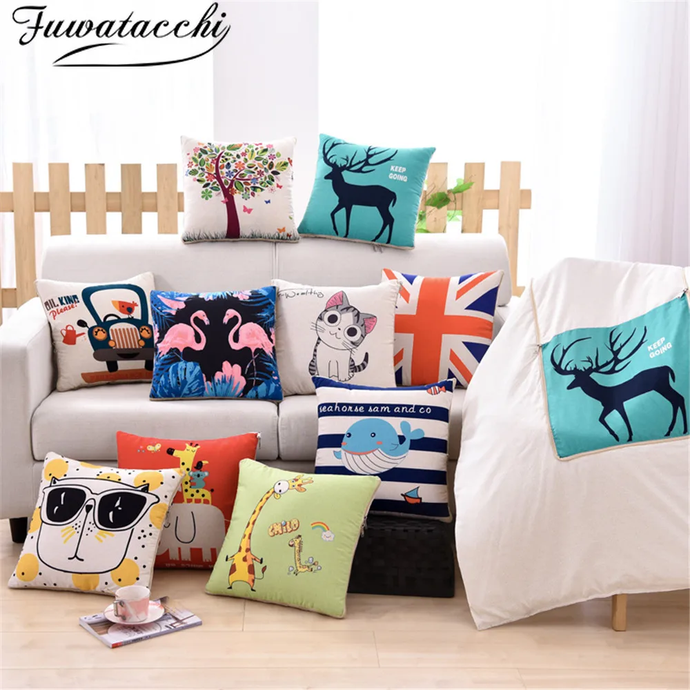 Fuwatacchi Pillow Blanket 2 In 1 Warm Cartoon Animals Foldable Patchwork Quilt Blanket Printed Home Office Throw Pillow Cushion
Fuwatacchi Pillow Blanket 2 In 1 Warm Cartoon Animals Foldable Patchwork Quilt Blanket Printed Home Office Throw Pillow Cushion