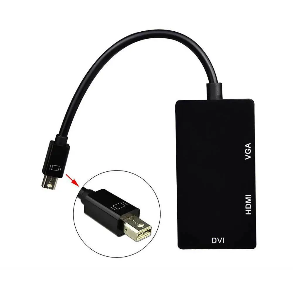 Smart Converter, Three-In-One Mini DisplayPort Adapter, Cable Length 23cm, Input Adapter, Used To Connect Computer TV Converter.
Smart Converter, Three-In-One Mini DisplayPort Adapter, Cable Length 23cm, Input Adapter, Used To Connect Computer TV Converter.