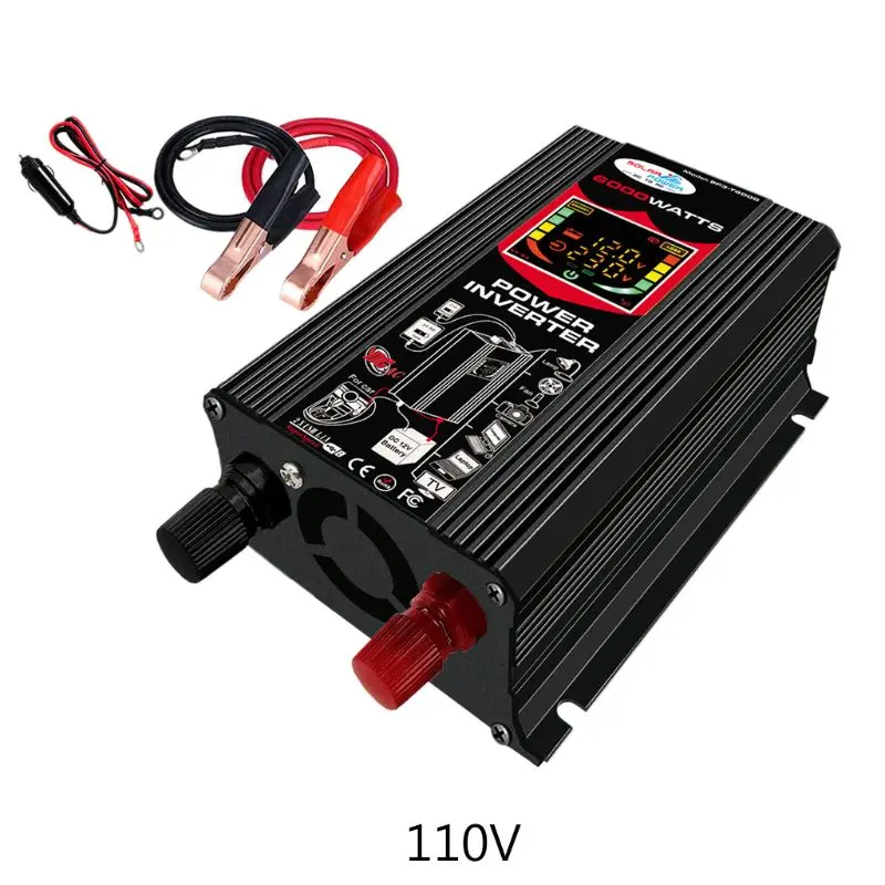 Car Inverter DC12V to AC 110V/220V 4000W Modified Sine Wave Voltage Transformer X7JE
Car Inverter DC12V to AC 110V/220V 4000W Modified Sine Wave Voltage Transformer X7JE