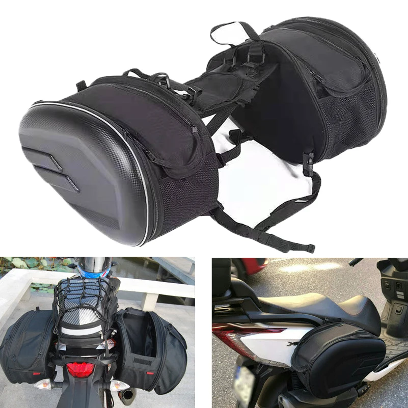 Motorcycle Racing Saddle Bag Moto Helmet Tail Luggage Suitcase Saddlebags Motor Travel bag with Raincoat&plastic For KTM PIAGGIO
Motorcycle Racing Saddle Bag Moto Helmet Tail Luggage Suitcase Saddlebags Motor Travel bag with Raincoat&plastic For KTM PIAGGIO