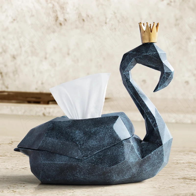 European Resin Tissue Box Bedroom Desktop Swan Paper Boxes Manual Sculpture Decorative Tissues Organizer Home Decoration Modern
European Resin Tissue Box Bedroom Desktop Swan Paper Boxes Manual Sculpture Decorative Tissues Organizer Home Decoration Modern