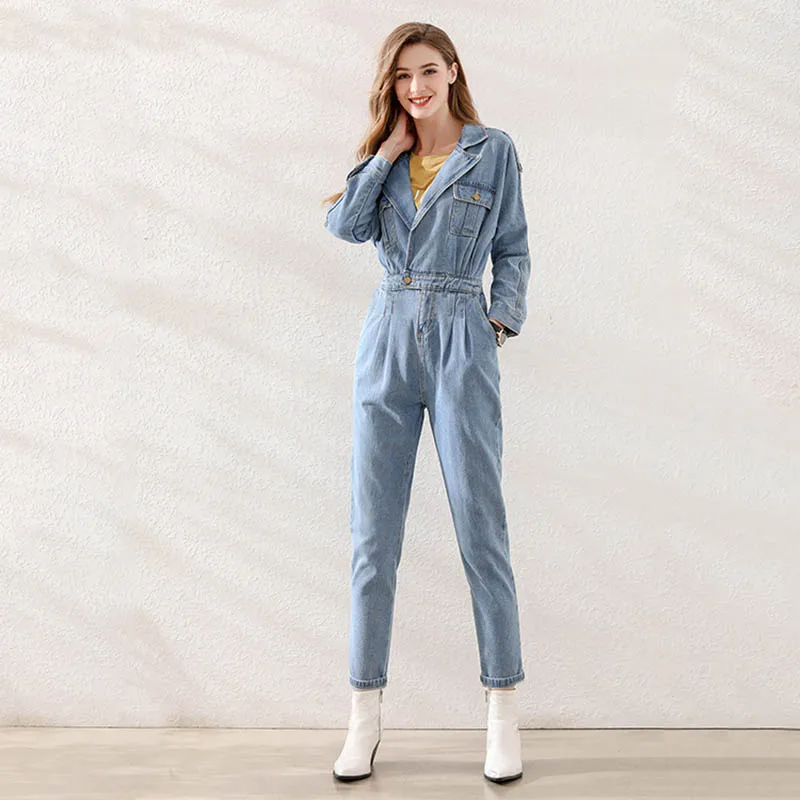 Long Sleeve Lapel Temperament Jumpsuit Women Spring And Autumn New High Waist Wide Leg Jumpsuit Loose Overalls
Long Sleeve Lapel Temperament Jumpsuit Women Spring And Autumn New High Waist Wide Leg Jumpsuit Loose Overalls