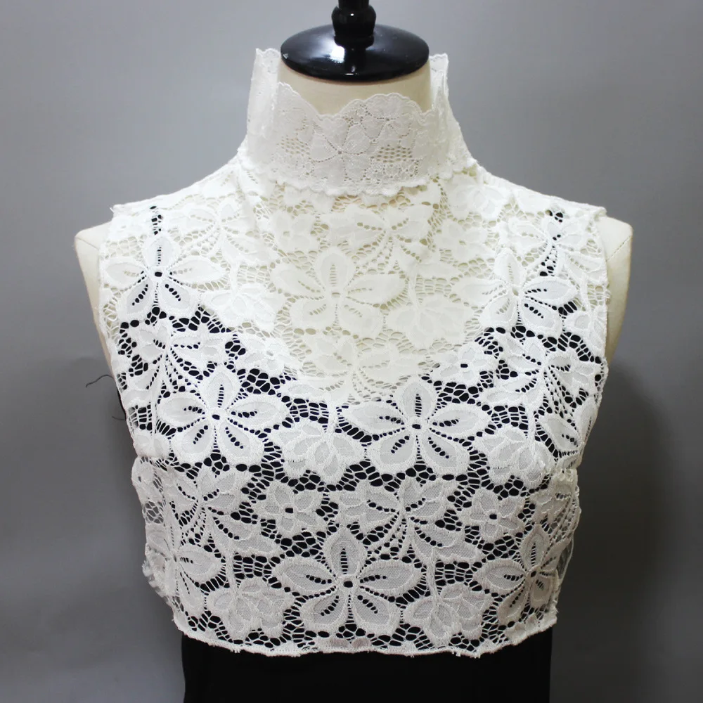 Stand Detachable Collars for Women Lace Flower Embroidered Faux Collar Ladies Fake Collars Half Shirt Ruffle Collar
Stand Detachable Collars for Women Lace Flower Embroidered Faux Collar Ladies Fake Collars Half Shirt Ruffle Collar