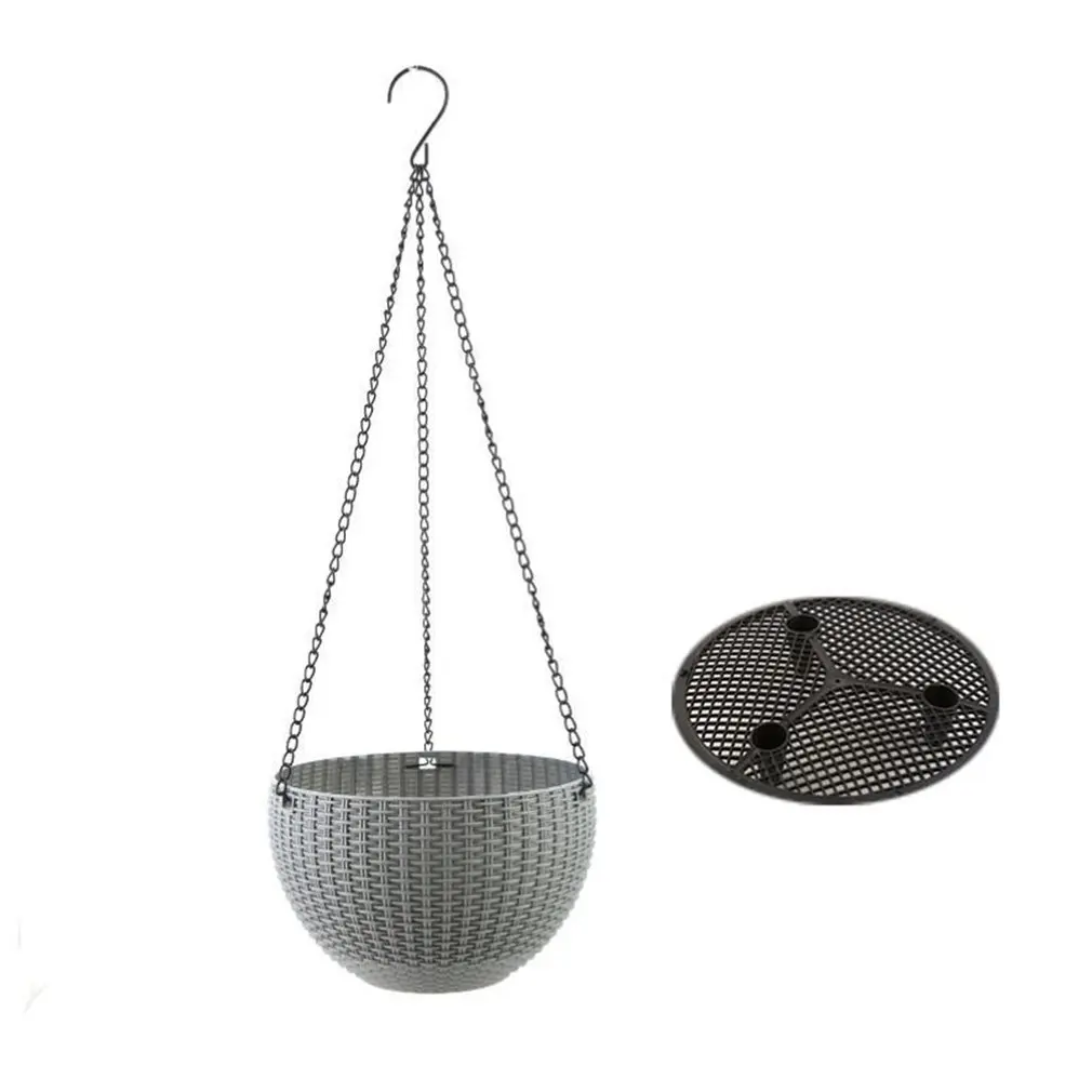 1pc Hanging Basket Rattan Flower Pot Self-watering Art Planter Plastic Resin Planting Tool Garden Supplies Random Color
1pc Hanging Basket Rattan Flower Pot Self-watering Art Planter Plastic Resin Planting Tool Garden Supplies Random Color