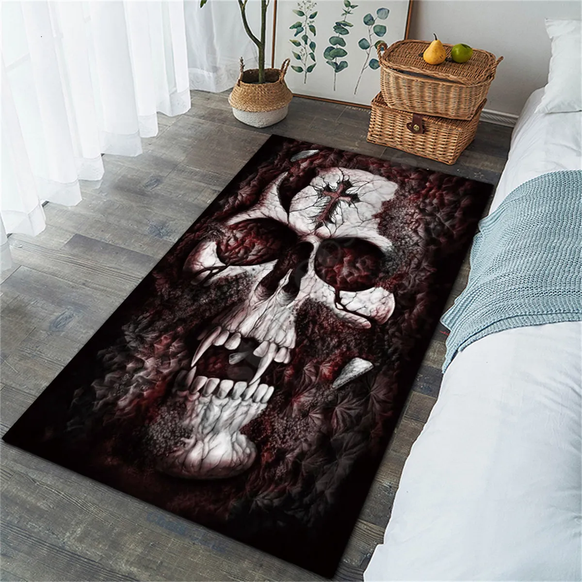 Skull 3D Printed Carpet Mat for Living Room Doormat Flannel Print Bedroom Non-slip Floor Rug 01
Skull 3D Printed Carpet Mat for Living Room Doormat Flannel Print Bedroom Non-slip Floor Rug 01