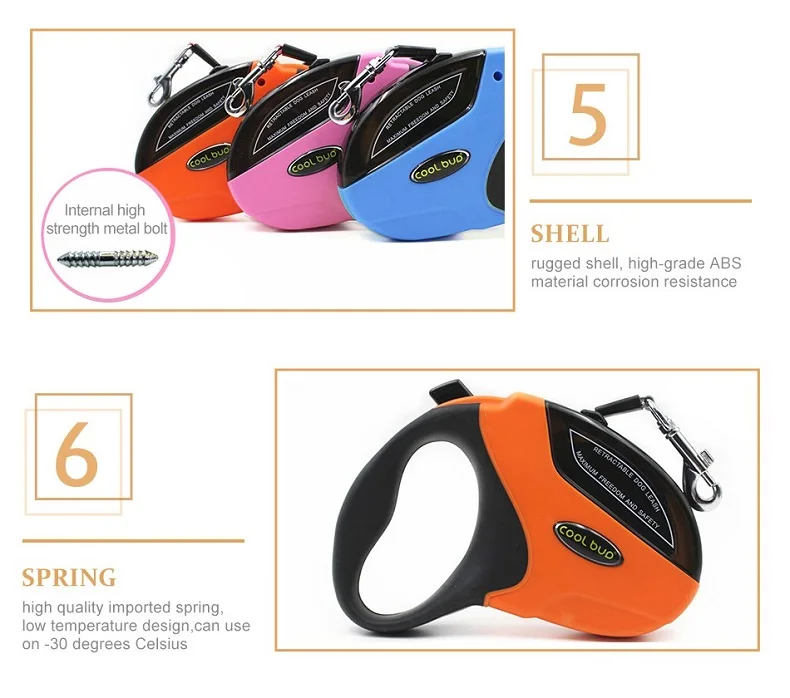 QQQPET Pet Retractable Leash ABS Large Medium Dogs Automatic Extending Traction Rope 5M 50KG Luxury Walking Dog Leash Lead
QQQPET Pet Retractable Leash ABS Large Medium Dogs Automatic Extending Traction Rope 5M 50KG Luxury Walking Dog Leash Lead