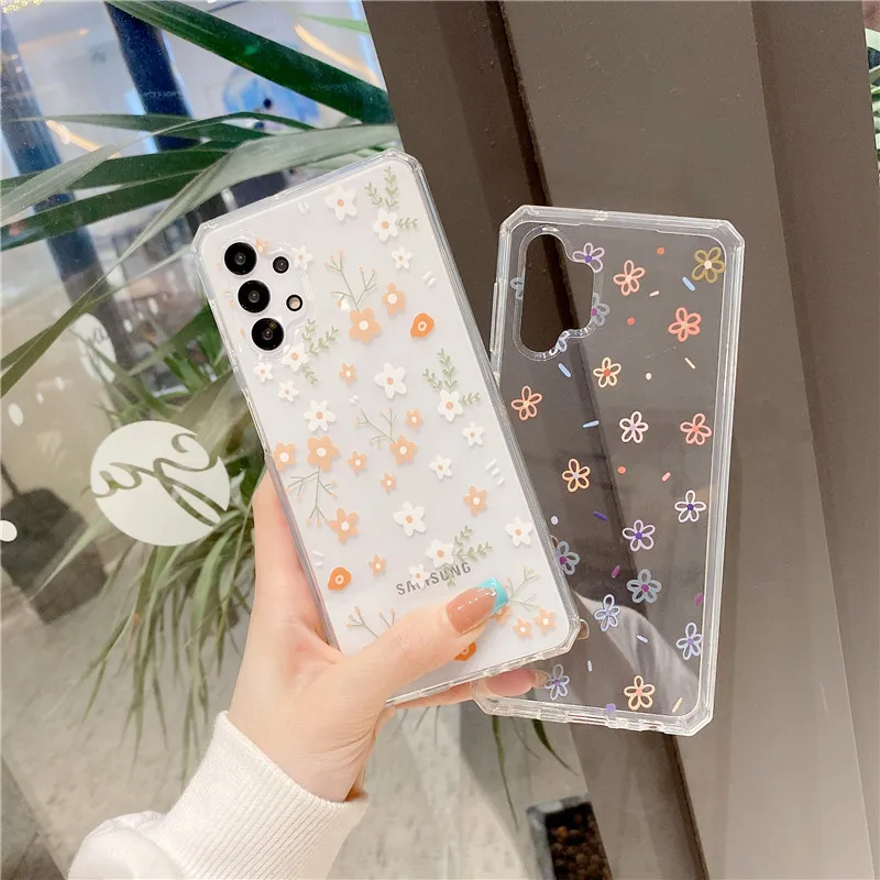 Transparent Cute Small floral Soft Shell Protective Cover Capa Phone Case For Samsung Galaxy S21 S20 S10 FE Note 20 10 Pro Ultra
Transparent Cute Small floral Soft Shell Protective Cover Capa Phone Case For Samsung Galaxy S21 S20 S10 FE Note 20 10 Pro Ultra