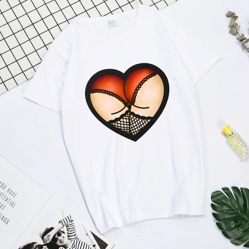 Summer Finger heart shaped booty Korean printed T Shirt Ladies Casual Harajuku Graphic Short Sleeve Women T-shirt top Tees
Summer Finger heart shaped booty Korean printed T Shirt Ladies Casual Harajuku Graphic Short Sleeve Women T-shirt top Tees