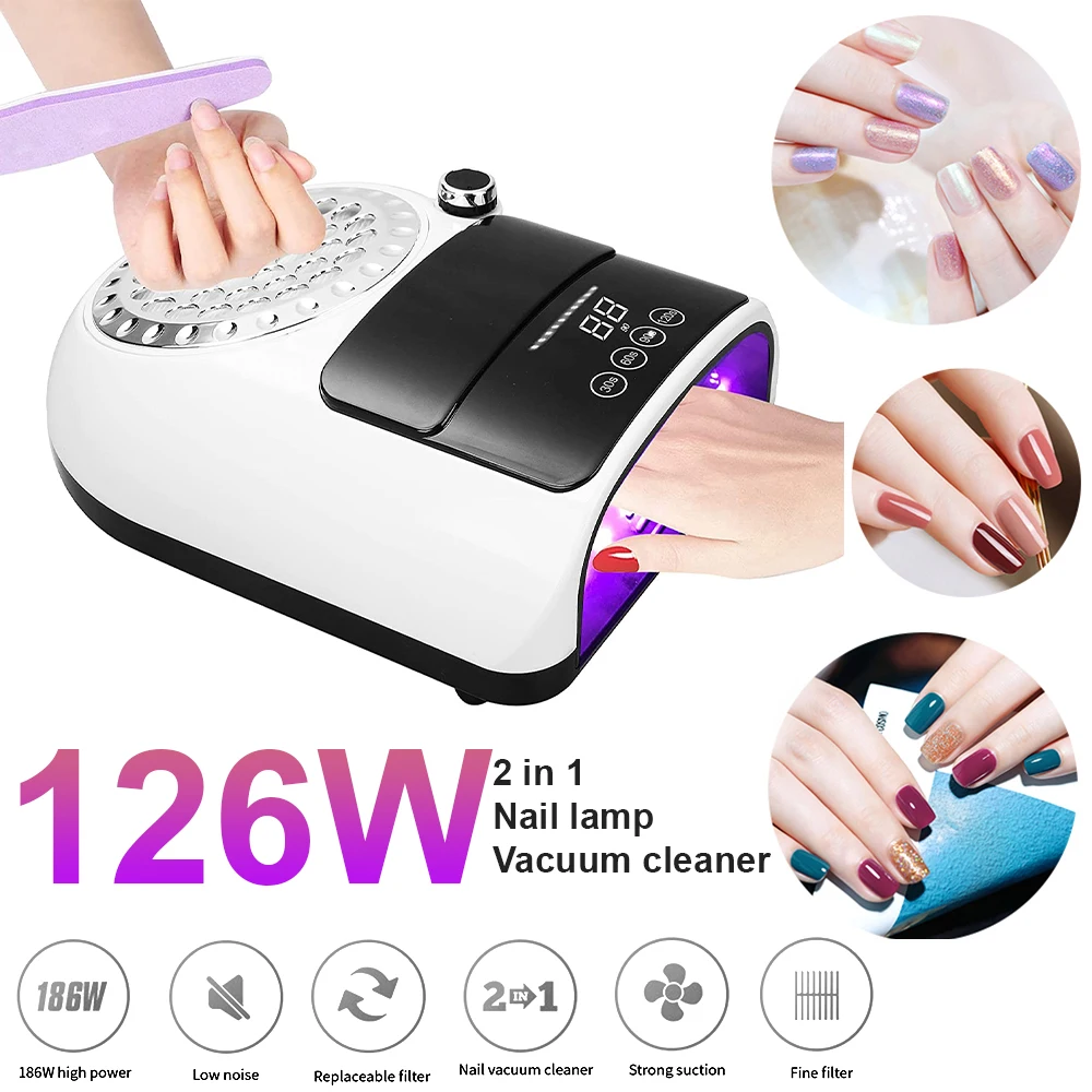 2 in 1 Nail Lamp Dryer Nail Drying Lamp Nail Dust Cleaner Vacuum 42 LEDs Uv Lamp Gel Nail Dryers Nails Tools with LCD Screen
2 in 1 Nail Lamp Dryer Nail Drying Lamp Nail Dust Cleaner Vacuum 42 LEDs Uv Lamp Gel Nail Dryers Nails Tools with LCD Screen