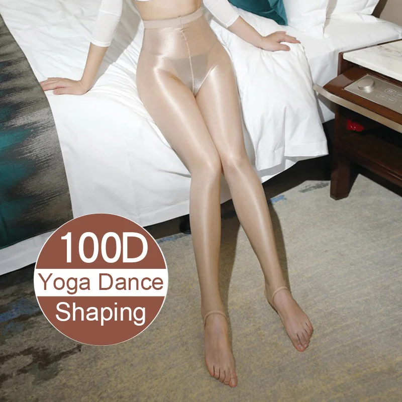 100D Women Shaping Foot Pantyhose Sexy Strumpfhose Glitter Collant Ballet Dance Fitness Coffee Femme Oil Shiny Stockings Tights
100D Women Shaping Foot Pantyhose Sexy Strumpfhose Glitter Collant Ballet Dance Fitness Coffee Femme Oil Shiny Stockings Tights