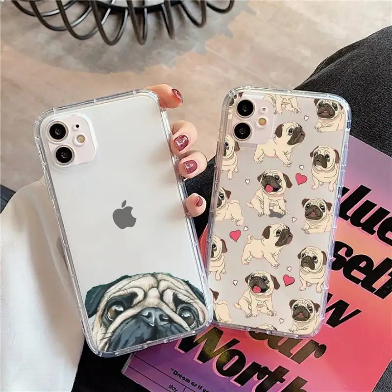 Pug Dog French Bulldog Phone Case Transparent for iPhone 11 12 mini pro XS MAX 8 7 Plus X XR
Pug Dog French Bulldog Phone Case Transparent for iPhone 11 12 mini pro XS MAX 8 7 Plus X XR