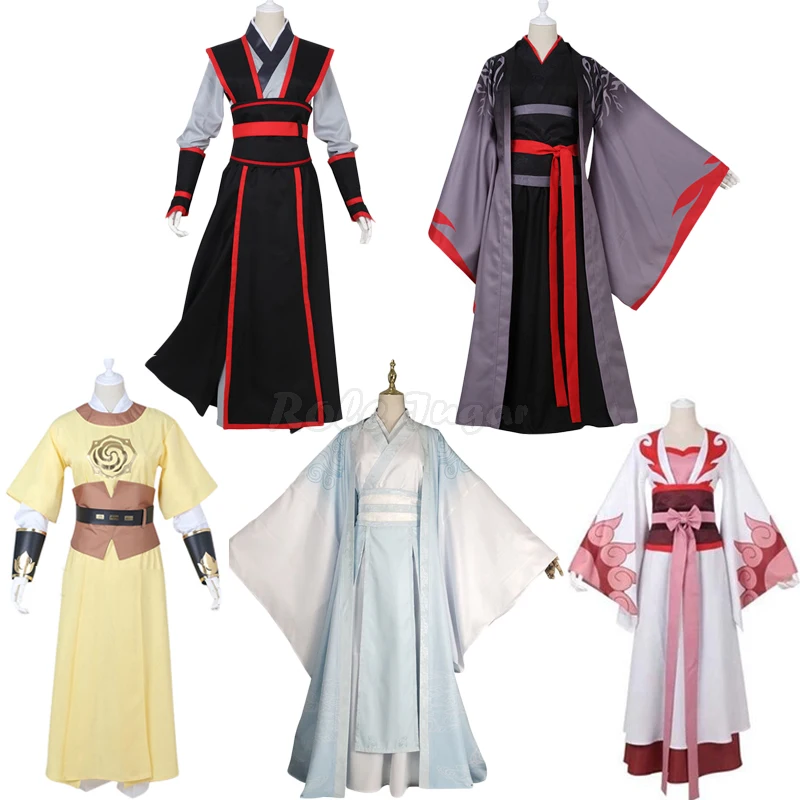 

Anime Mo Dao Zu Shi Wei Wuxian/Lan Wangji/Jiang Cheng/Jin Ling Grandmaster of Demonic Cultivation Men Cosplay Costume Full Sets
