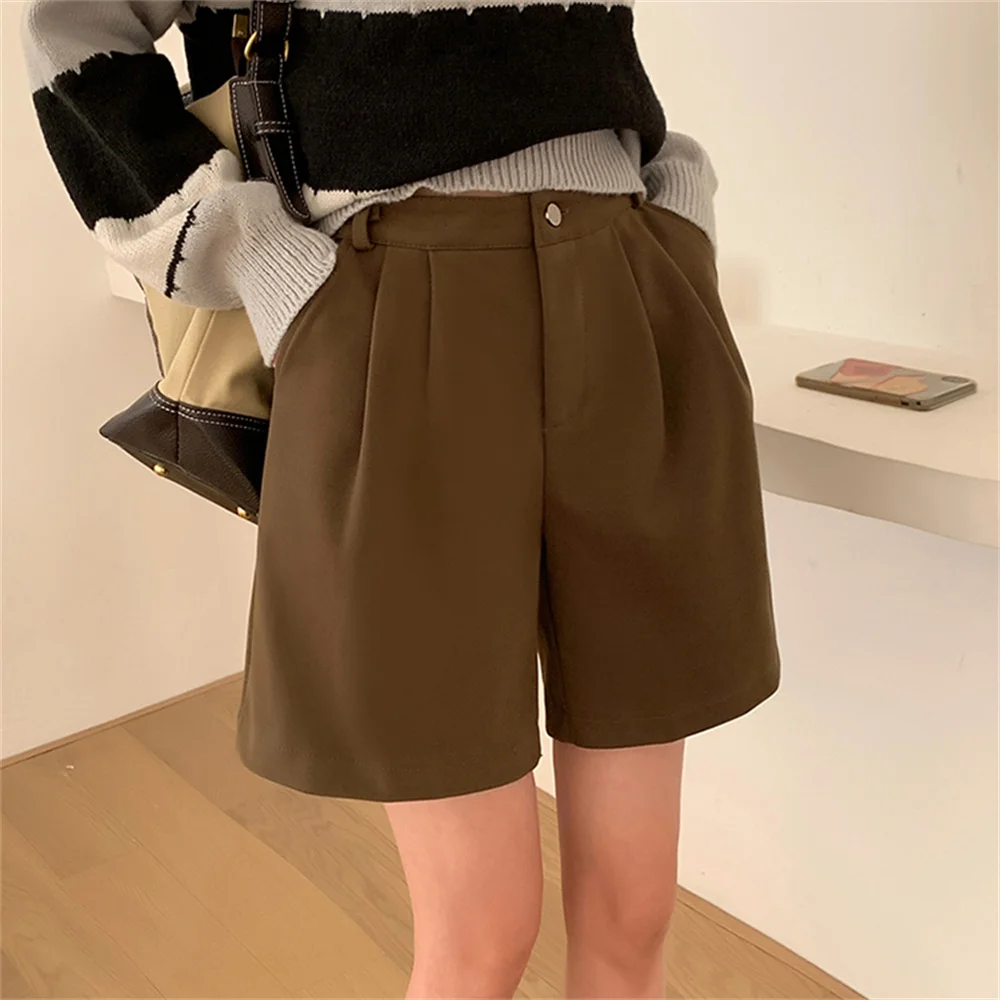 PLAMTEE Casual Woolen Wide Leg Shorts Winter 2022 S-XL Warm Loose Chic Fashion Slim All Match New OL Streetwear High Waist
PLAMTEE Casual Woolen Wide Leg Shorts Winter 2022 S-XL Warm Loose Chic Fashion Slim All Match New OL Streetwear High Waist