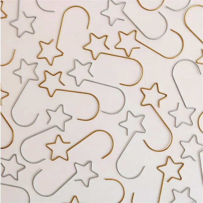 20pcs/lot Christmas Wreath Hooks for Christmas Tree Hanging Pendant Ornament Metal Star Decorations Hook Xmas Home Decor
20pcs/lot Christmas Wreath Hooks for Christmas Tree Hanging Pendant Ornament Metal Star Decorations Hook Xmas Home Decor