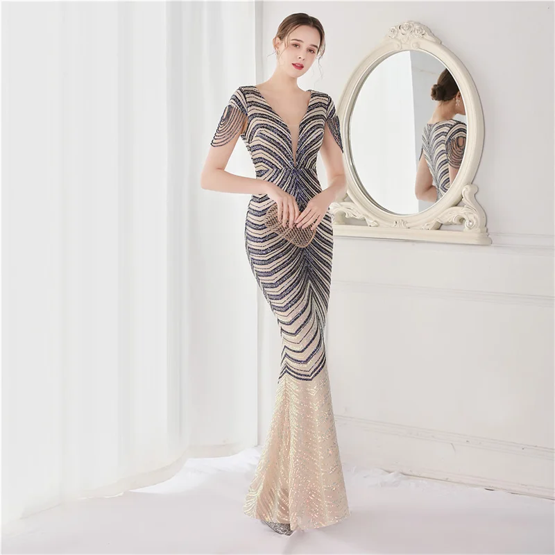 Deep V Neck Silver Sequin Dress Sexy Party Maxi Dress Women Beading Dress Long Dress
Deep V Neck Silver Sequin Dress Sexy Party Maxi Dress Women Beading Dress Long Dress