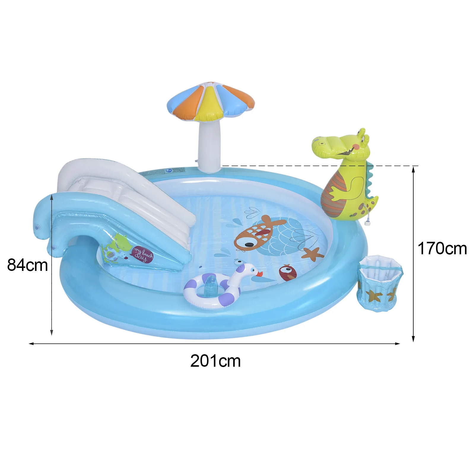 Inflatable Swimming Pool With Water Slide Crocodile Spray Paddling Pool Bathing Tub Play Center Fun Outdoor Summer Water Game
Inflatable Swimming Pool With Water Slide Crocodile Spray Paddling Pool Bathing Tub Play Center Fun Outdoor Summer Water Game