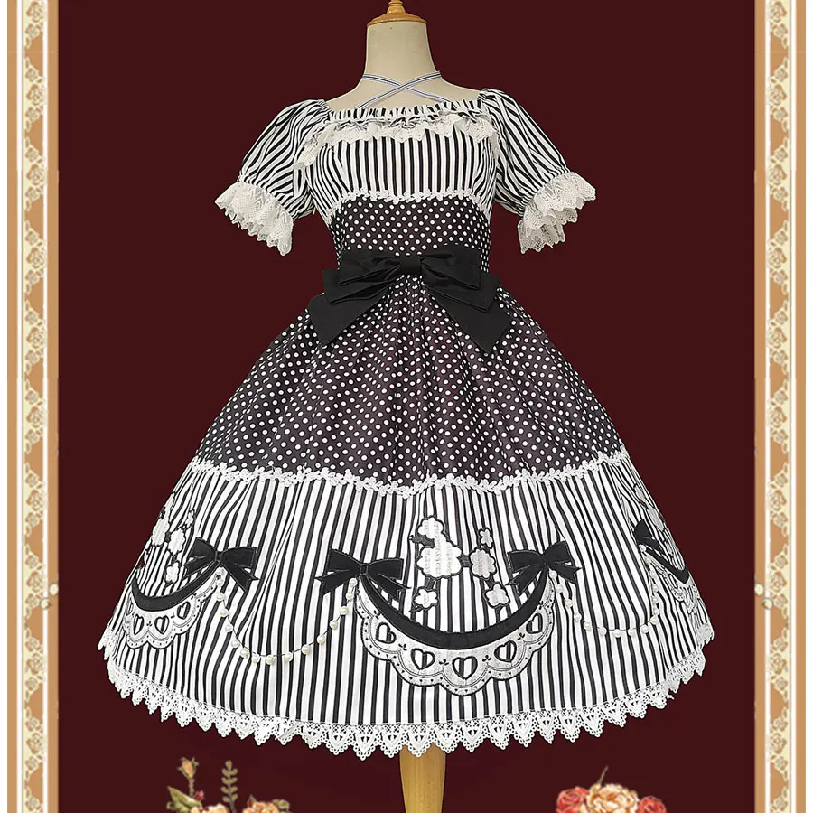 Poodle ~ Sweet Short Sleeve Lolita Dress Dotted Party Dress by Infanta ~ Pre-order
Poodle ~ Sweet Short Sleeve Lolita Dress Dotted Party Dress by Infanta ~ Pre-order