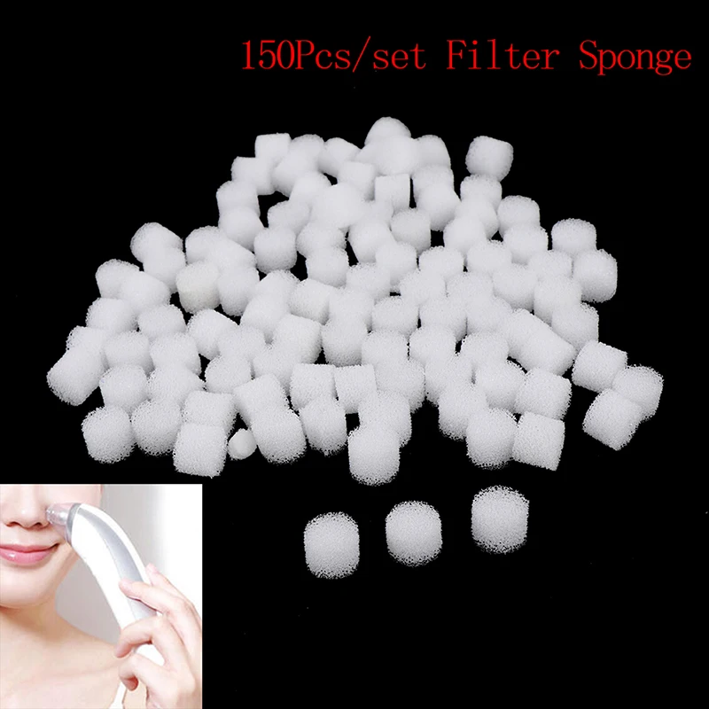 

150Pcs Vacuum Blackhead Remover Microdermabrasion Device Accessories Comedo Suction Replacement Filter Sponge For Pore Cleaner