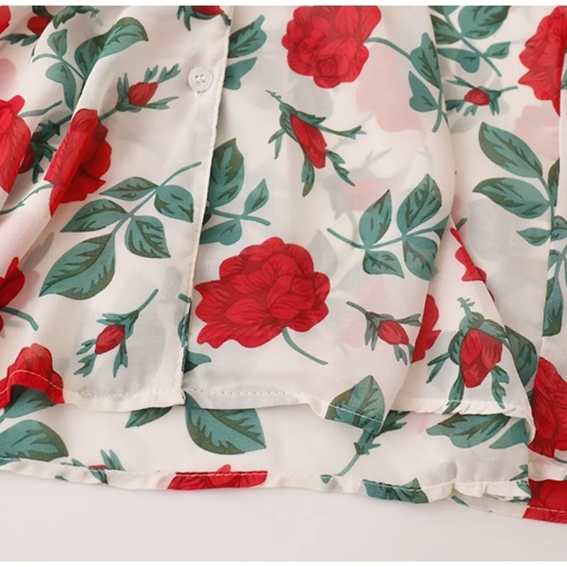 ZAWAHIKI Vintage Holiday Style Rose Print Women Blouse Notched Collar Single Breasted Short Sleeve Loose Tops Thin Chiffon Shirt
ZAWAHIKI Vintage Holiday Style Rose Print Women Blouse Notched Collar Single Breasted Short Sleeve Loose Tops Thin Chiffon Shirt