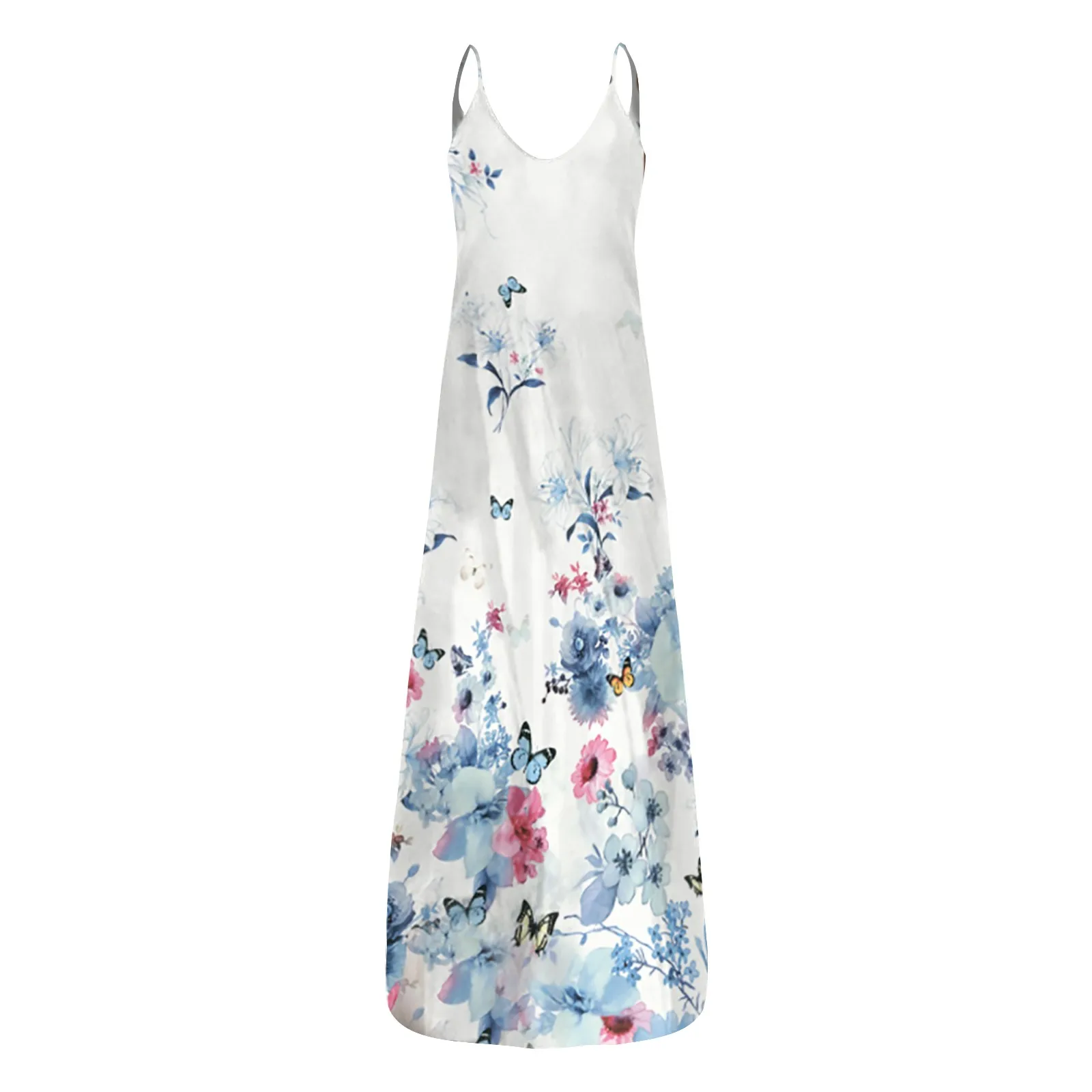 40# Vintage Sexy Long Dress 2021 Floral Strap Floor Length Dress Sleeveless Pocket Robe Femme Summer Sexy V-neck Maxi Dress
40# Vintage Sexy Long Dress 2021 Floral Strap Floor Length Dress Sleeveless Pocket Robe Femme Summer Sexy V-neck Maxi Dress