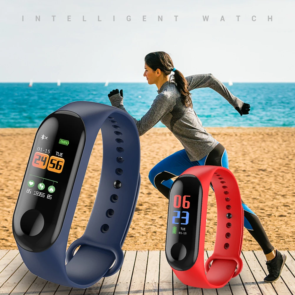 M3 Smart Bracelet Heart Rate Blood Pressure Health Waterproof Smart Watches Bluetooth-compatible Watch Wristband Fitness Tracker
M3 Smart Bracelet Heart Rate Blood Pressure Health Waterproof Smart Watches Bluetooth-compatible Watch Wristband Fitness Tracker