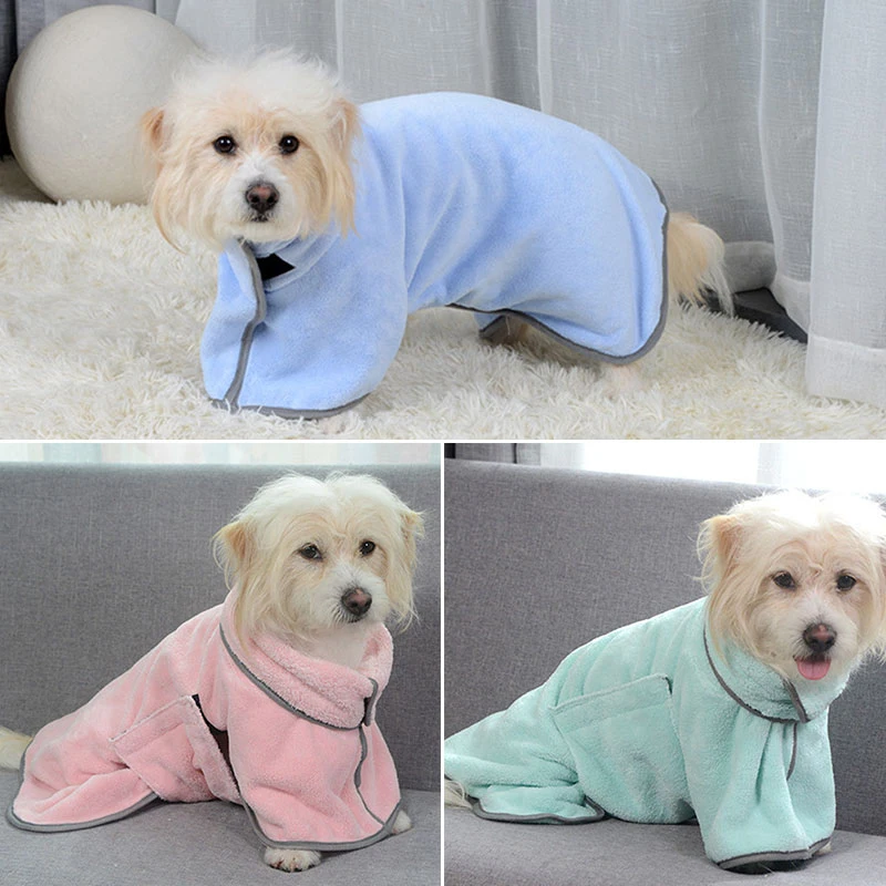 Dog Bathrobe Microfiber Dog Drying Coat Super Absorbent Luxurious Soft Pet Bath Towel Warm Coral Fleece Dog Bathing Supplies
Dog Bathrobe Microfiber Dog Drying Coat Super Absorbent Luxurious Soft Pet Bath Towel Warm Coral Fleece Dog Bathing Supplies