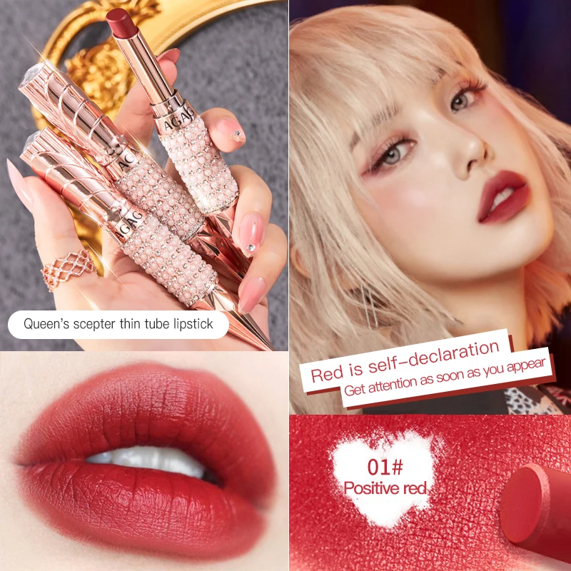 6 Colors Queen's Waterproof Glitter Lipstick Makeup Long Lasting Velve Red Mermaid Sexy Shimmer Lip Stick Cosmetics Beauty
6 Colors Queen's Waterproof Glitter Lipstick Makeup Long Lasting Velve Red Mermaid Sexy Shimmer Lip Stick Cosmetics Beauty