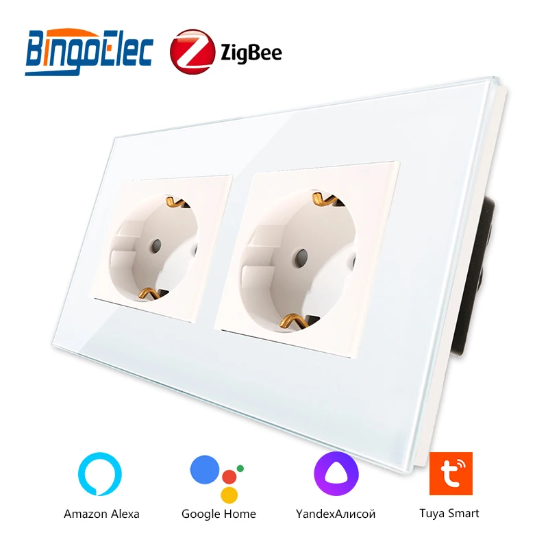Умная настенная розетка Bingoelec ZigBee, адаптер питания 16 А, с дистанционным управлением через приложение, для Alexa Google Home Assistant
Умная настенная розетка Bingoelec ZigBee, адаптер питания 16 А, с дистанционным управлением через приложение, для Alexa Google Home Assistant