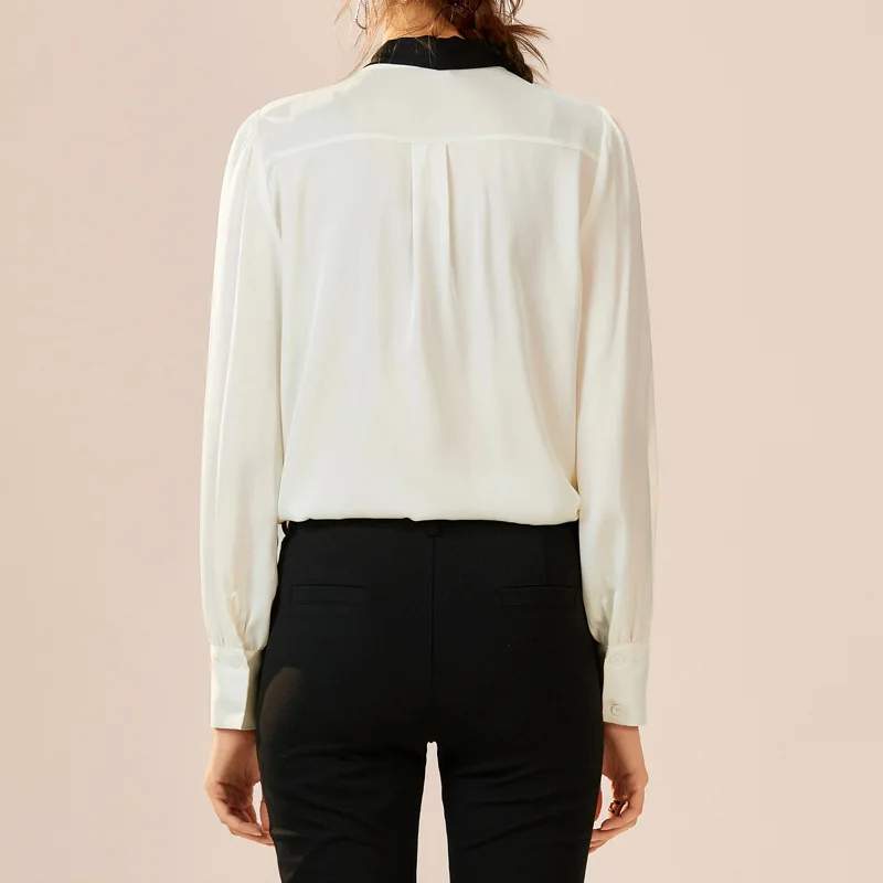 SHUCHAN 2021 Spring New Real Silk Blusas Mujer De Moda Verano Poplin Korean Fashion Clothes Woman Bow Blouse Women
SHUCHAN 2021 Spring New Real Silk Blusas Mujer De Moda Verano Poplin Korean Fashion Clothes Woman Bow Blouse Women