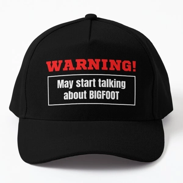 Warning May Start Talking About Bigfoot Baseball Cap Hat Summer Printed Sport Spring Sun Black Mens Boys Women Bonnet Fish
Warning May Start Talking About Bigfoot Baseball Cap Hat Summer Printed Sport Spring Sun Black Mens Boys Women Bonnet Fish