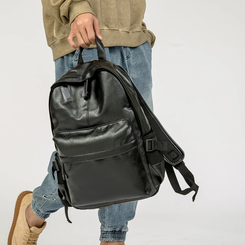 Men's Backpack PU Leather Large Capacity Laptop Bag Travel Casual solid color Multifunctional Unisex School
Men's Backpack PU Leather Large Capacity Laptop Bag Travel Casual solid color Multifunctional Unisex School
