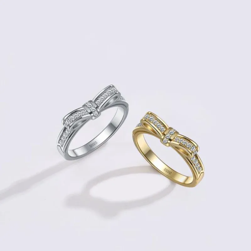 New 925 Silver Pan Gorgeous Shining Bow Ring Is Suitable For Women's Fashion Romantic Gift Jewelry
New 925 Silver Pan Gorgeous Shining Bow Ring Is Suitable For Women's Fashion Romantic Gift Jewelry