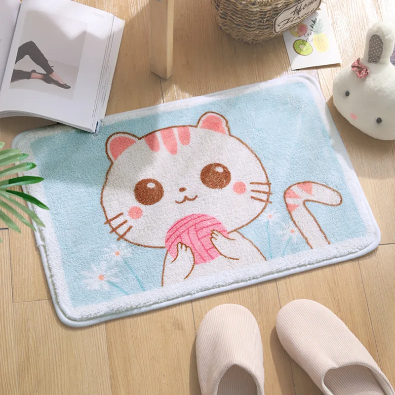 Cartoon floor mat Bath Mat Kitty Puppy soft fluffy Flocking water absorption washroom Rug Anti-Slip foot pad Doormat cute Carpet
Cartoon floor mat Bath Mat Kitty Puppy soft fluffy Flocking water absorption washroom Rug Anti-Slip foot pad Doormat cute Carpet