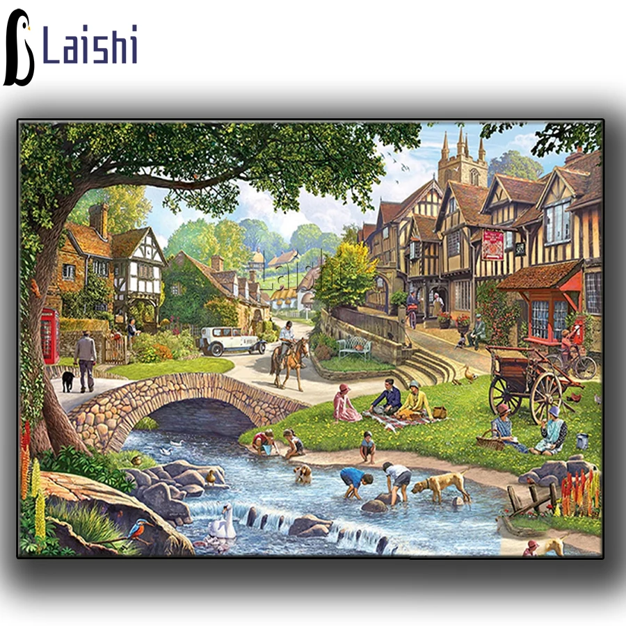 Home art Diamond Painting Summer country house landscape 5d DIY Diamond Embroidery full Square Round Diamond Mosaic rhinestone
Home art Diamond Painting Summer country house landscape 5d DIY Diamond Embroidery full Square Round Diamond Mosaic rhinestone