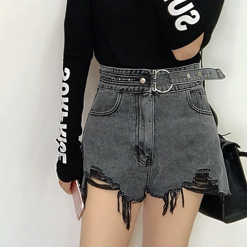 Short Jeans Feminina Special Offer Cotton Straight Rivet Shorts Women's High-waisted Were Buckle Rivets Wide Leg Hole Women
Short Jeans Feminina Special Offer Cotton Straight Rivet Shorts Women's High-waisted Were Buckle Rivets Wide Leg Hole Women