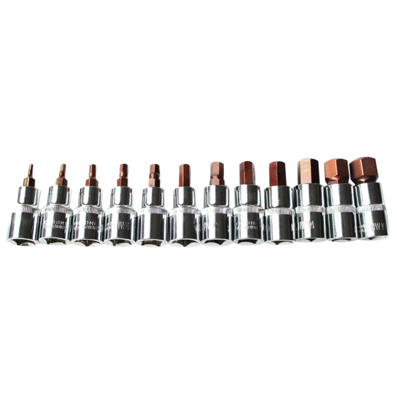 Hexagon Socket Bit Head Set Chrome Vanadium Steel Hex Wrenches Screwdriver Sleeve Nut Driver Drill Bit
Hexagon Socket Bit Head Set Chrome Vanadium Steel Hex Wrenches Screwdriver Sleeve Nut Driver Drill Bit