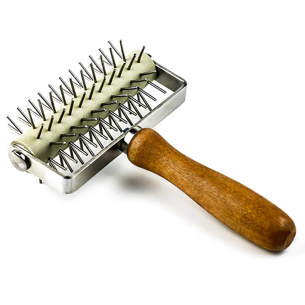 Wheel Wooden Handle Durable Pizza Hole Puncher Bread Needle Roller Kitchen Tool Dough Pitter Stainless Steel
Wheel Wooden Handle Durable Pizza Hole Puncher Bread Needle Roller Kitchen Tool Dough Pitter Stainless Steel